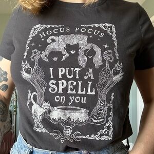 Charcoal Hocus Pocus Graphic Tee